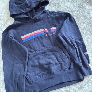 Champion Navy Hoodie with Logo